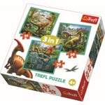 Jucarii, Copii si Bebe - Jucarii si jocuri - Jocuri si puzzle - Puzzle - Puzzle TREFL 3in1 lumea extraordinara a dinozaurilor - Infinity.ro