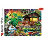 Jucarii, Copii si Bebe - Jucarii si jocuri - Jocuri si puzzle - Puzzle - Puzzle TREFL 3000 cabana din padure - Infinity.ro