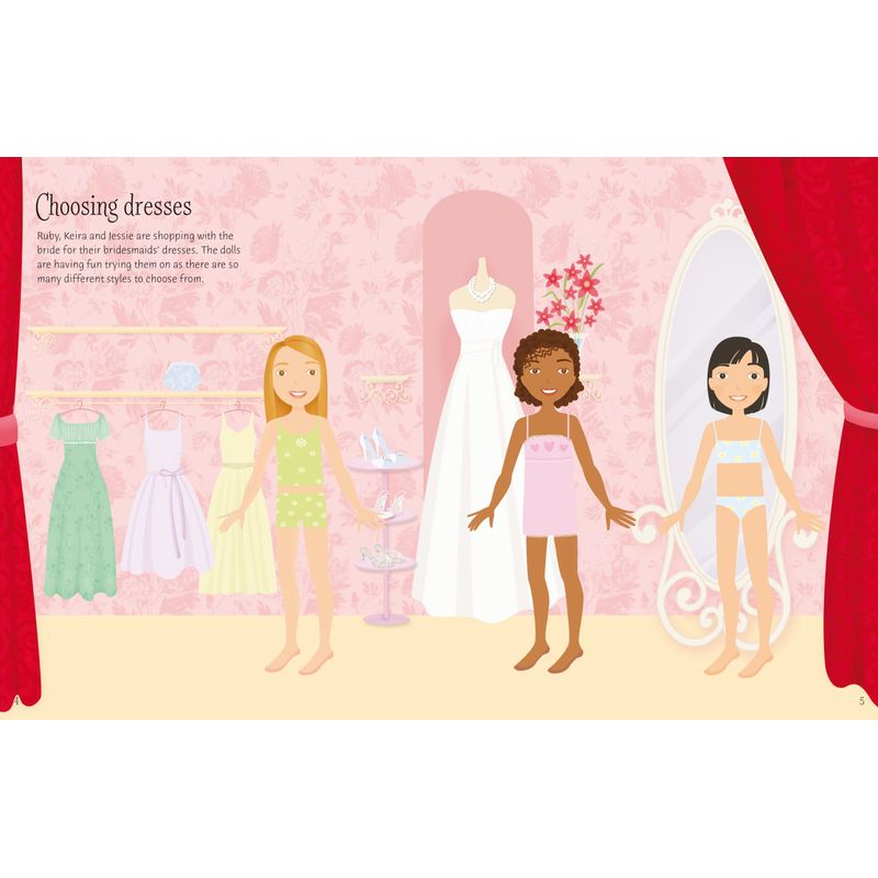Carti si Birotica - Carti - Carti pentru copii - Activitati extracurriculare - Sticker Dolly Dressing Bridesmaids - Infinity.ro