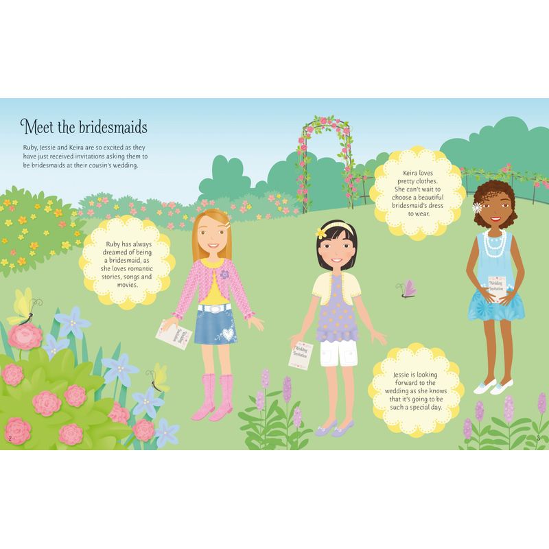 Carti si Birotica - Carti - Carti pentru copii - Activitati extracurriculare - Sticker Dolly Dressing Bridesmaids - Infinity.ro