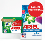 Market - Spalare si intretinere rufe - Produse intretinere textile - Detergent rufe - Detergent Capsule + Pudra Ariel 60+12 Spalari, Curatare Intensa & Prospetime de Lunga Durata - Infinity.ro