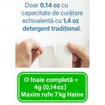 Market - Spalare si intretinere rufe - Produse intretinere textile - Detergent rufe - Detergent Rufe Tip Servetel 40 Buc – 80 Spalari, Se Dizolva Instant, Compact & Usor de Folosit, Parfum Personalizat - Infinity.ro