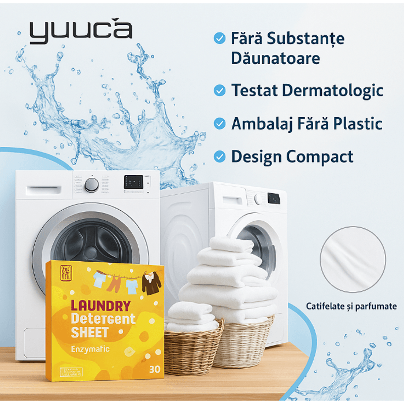 Market - Spalare si intretinere rufe - Produse intretinere textile - Detergent rufe - Detergent Rufe Tip Servetel 40 Buc – 80 Spalari, Se Dizolva Instant, Compact & Usor de Folosit, Parfum Personalizat - Infinity.ro