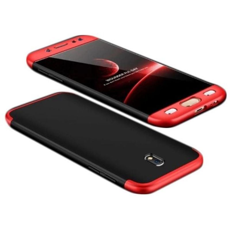 Laptop, Telefoane si Tablete - Telefoane mobile si accesorii - Accesorii Telefoane - Huse telefoane - Husa MyStyle, Samsung Galaxy J3 2017, negru-rosu - Infinity.ro