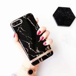 Laptop, Telefoane si Tablete - Telefoane mobile si accesorii - Accesorii Telefoane - Huse telefoane - Husa MyStyle Marble, Apple iPhone 7 Plus, TPU, negru-auriu - Infinity.ro