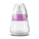 Jucarii, Copii si Bebe - Maternitate - Pompe de san - Pompa pentru san manuala cu biberon pentru hranire naturala, Linovit®, 150ml, Roz - Infinity.ro
