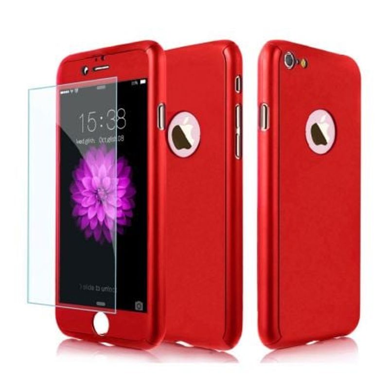 Laptop, Telefoane si Tablete - Telefoane mobile si accesorii - Accesorii Telefoane - Huse telefoane - Husa MyStyle FullBody iPaky, Apple iPhone 7, original, rosu, folie gratis - Infinity.ro