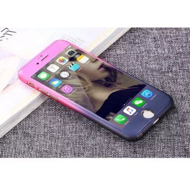 Laptop, Telefoane si Tablete - Telefoane mobile si accesorii - Accesorii Telefoane - Huse telefoane - Husa MyStyle FullBody iPaky, Original argintiu Apple iPhone 6 PLUS / Apple iPhone 6S, roz mov - Infinity.ro