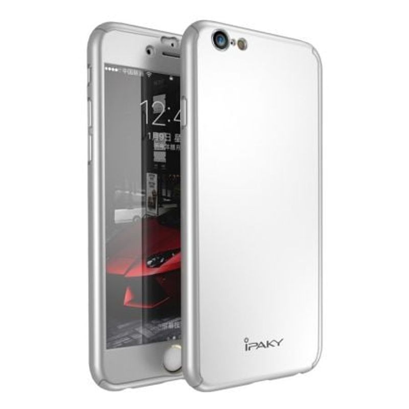 Laptop, Telefoane si Tablete - Telefoane mobile si accesorii - Accesorii Telefoane - Huse telefoane - Husa de protectie, Apple iPhone 6 Plus / 6S Plus, iPaky Pro, original, argintiu, folie gratis - Infinity.ro