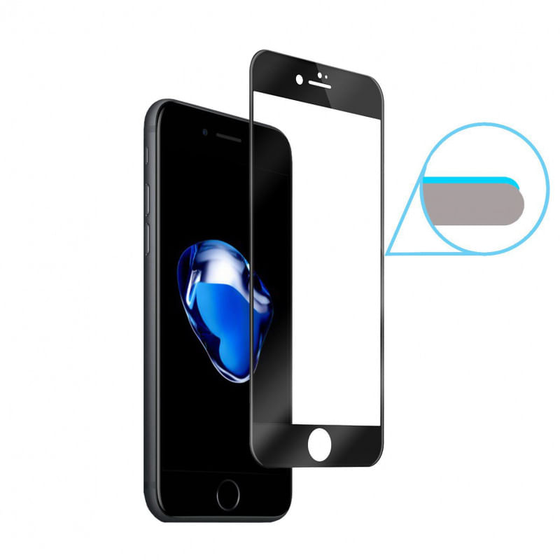 Laptop, Telefoane si Tablete - Telefoane mobile si accesorii - Accesorii Telefoane - Folii protectie telefoane - Folie de protectie Tempered Glass 0.33mm 3D  iPhone 6 Plus / 6S Plus, negru - Infinity.ro