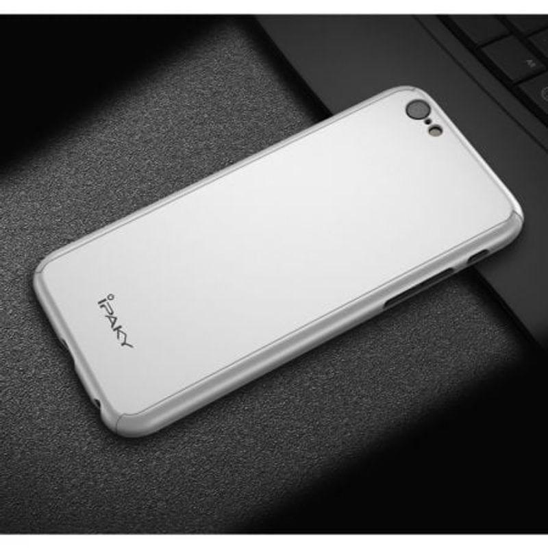 Laptop, Telefoane si Tablete - Telefoane mobile si accesorii - Accesorii Telefoane - Huse telefoane - Husa de protectie, Apple iPhone 6 Plus / 6S Plus, iPaky Pro, original, argintiu, folie gratis - Infinity.ro