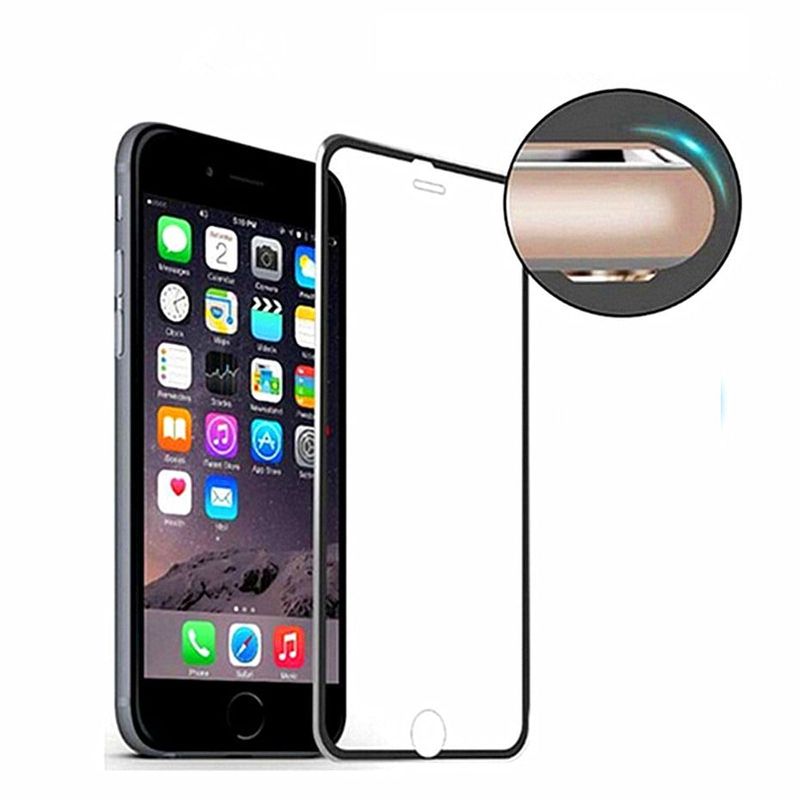 Laptop, Telefoane si Tablete - Telefoane mobile si accesorii - Accesorii Telefoane - Folii protectie telefoane - Folie de sticla, 3D securizata cu rama metalica,  Apple iPhone 6 Plus, full cover, margini curbate - Infinity.ro