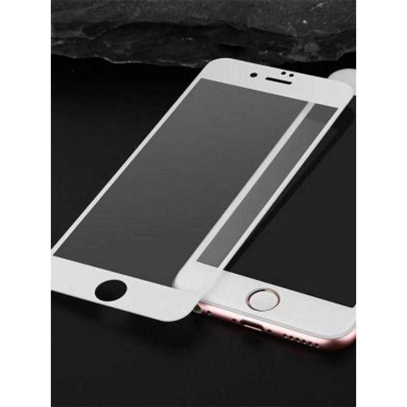 Laptop, Telefoane si Tablete - Telefoane mobile si accesorii - Accesorii Telefoane - Folii protectie telefoane - Folie de sticla, MyStyle,Apple Iphone 8, 3D alb - Infinity.ro