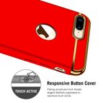 Laptop, Telefoane si Tablete - Telefoane mobile si accesorii - Accesorii Telefoane - Huse telefoane - Husa telefon Apple Iphone 8 ofera protectie 3in1 Ultrasubtire Lux Red Matte G Ring - Infinity.ro