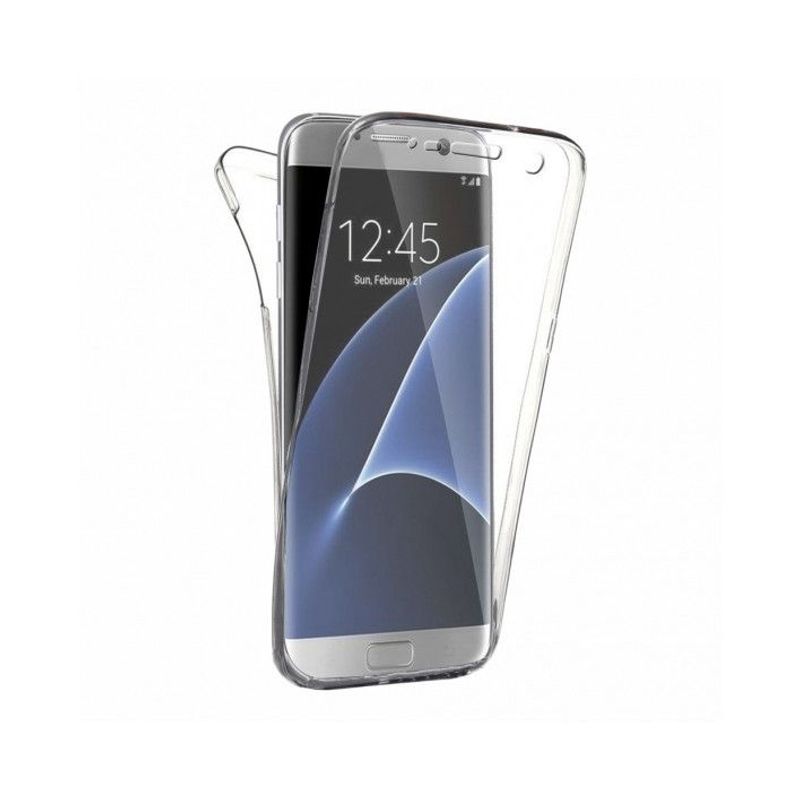 Laptop, Telefoane si Tablete - Telefoane mobile si accesorii - Accesorii Telefoane - Huse telefoane - Husa 360° Samsung Galaxy S7 Edge (fata+spate) silicon, Transparent - Infinity.ro