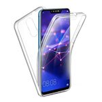 Laptop, Telefoane si Tablete - Telefoane mobile si accesorii - Accesorii Telefoane - Huse telefoane - Husa pentru protectie compatibila cu Huawei Mate 20 Lite PC & Glass -360° (fata si spate), transparenta - Infinity.ro