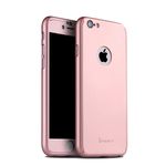 Laptop, Telefoane si Tablete - Telefoane mobile si accesorii - Accesorii Telefoane - Huse telefoane - Husa Full Cover 360° (fata + spate + geam sticla) IPAKY pentru Apple iPhone 6/6S, rose gold - Infinity.ro