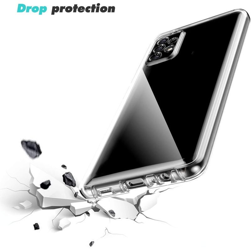 Laptop, Telefoane si Tablete - Telefoane mobile si accesorii - Accesorii Telefoane - Huse telefoane - Husa fata spate, TPU/Policarbonat, Compatibil Samsung Galaxy A52S 5G/A52 4G/5G, Transparent - Infinity.ro