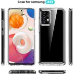 Laptop, Telefoane si Tablete - Telefoane mobile si accesorii - Accesorii Telefoane - Huse telefoane - Husa fata spate, TPU/Policarbonat, Compatibil Samsung Galaxy A52S 5G/A52 4G/5G, Transparent - Infinity.ro