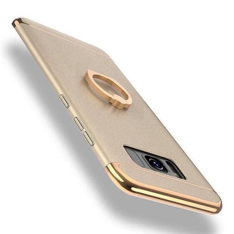 Laptop, Telefoane si Tablete - Telefoane mobile si accesorii - Accesorii Telefoane - Huse telefoane - Husa Samsung Galaxy J7 2017 , MyStyle Elegance Luxury 3in1 Ring, Gold - Infinity.ro