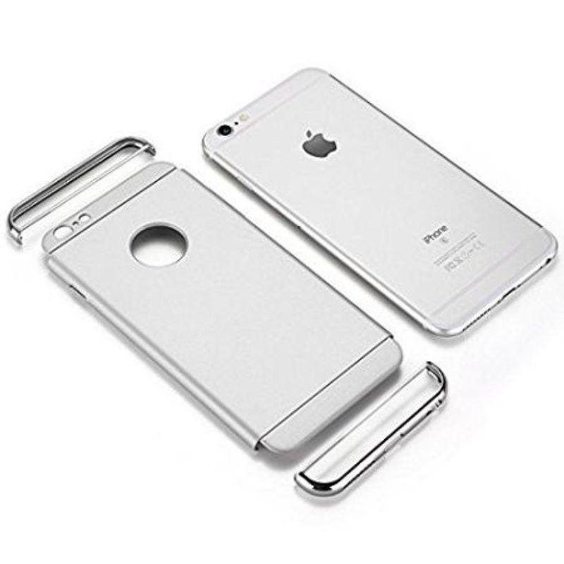 Laptop, Telefoane si Tablete - Telefoane mobile si accesorii - Accesorii Telefoane - Huse telefoane - Husa Apple iPhone 6/6S, MyStyle Elegance Luxury 3in1 Silver - Infinity.ro