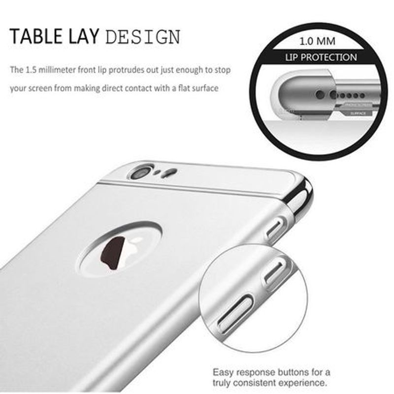 Laptop, Telefoane si Tablete - Telefoane mobile si accesorii - Accesorii Telefoane - Huse telefoane - Husa Apple iPhone 6/6S, MyStyle 3in1 Ring Silver - Infinity.ro