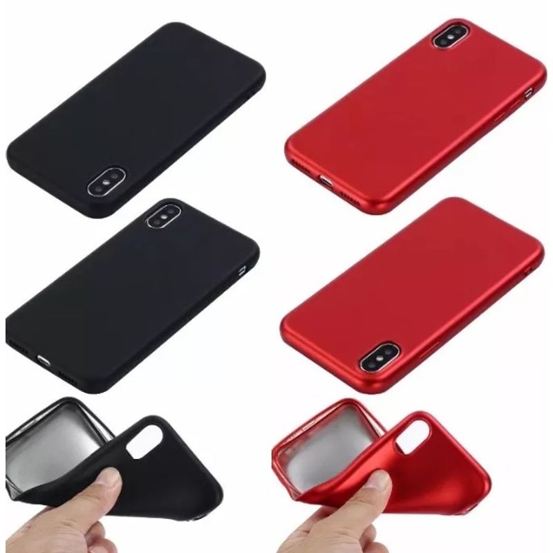 Laptop, Telefoane si Tablete - Telefoane mobile si accesorii - Accesorii Telefoane - Huse telefoane - Husa telefon Iphone X, silicon, rosu, negru - Infinity.ro