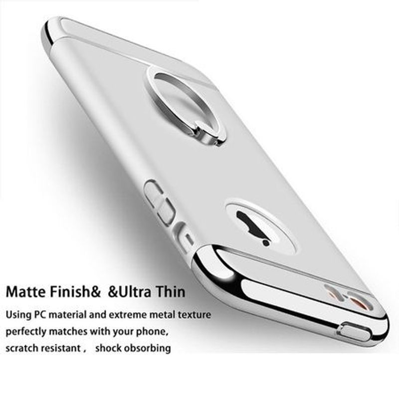 Laptop, Telefoane si Tablete - Telefoane mobile si accesorii - Accesorii Telefoane - Huse telefoane - Husa Apple iPhone 6/6S, MyStyle 3in1 Ring Silver - Infinity.ro