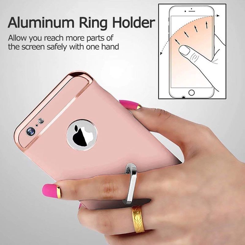 Laptop, Telefoane si Tablete - Telefoane mobile si accesorii - Accesorii Telefoane - Huse telefoane - Pachet husa Apple iPhone 6 Plus/6S Plus,MyStyle Elegance Luxury 3in1 Ring Rose-Gold, folie de sticla gratis - Infinity.ro