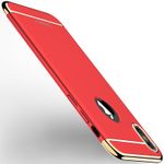 Laptop, Telefoane si Tablete - Telefoane mobile si accesorii - Accesorii Telefoane - Huse telefoane - Husa IPAKY Glamour Fashion Look 3 in 1 Hybrid cu Insertie Aurie - Iphone X (Red) - Infinity.ro