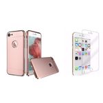 Laptop, Telefoane si Tablete - Telefoane mobile si accesorii - Accesorii Telefoane - Huse telefoane - Pachet husa Apple iPhone 7, MyStyle Elegance Luxury 3in1 Rose-Gold, folie de sticla gratis - Infinity.ro