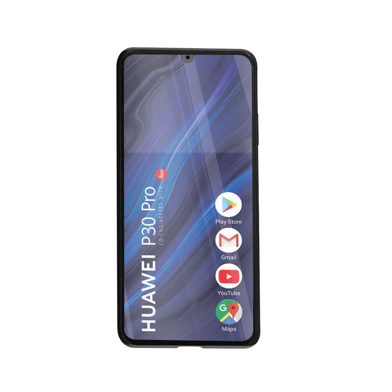 Laptop, Telefoane si Tablete - Telefoane mobile si accesorii - Accesorii Telefoane - Huse telefoane - Husa magnetica 360° pentru Huawei P30 Pro, Fashion Case, Aluminiu/Sticla, Negru - Infinity.ro