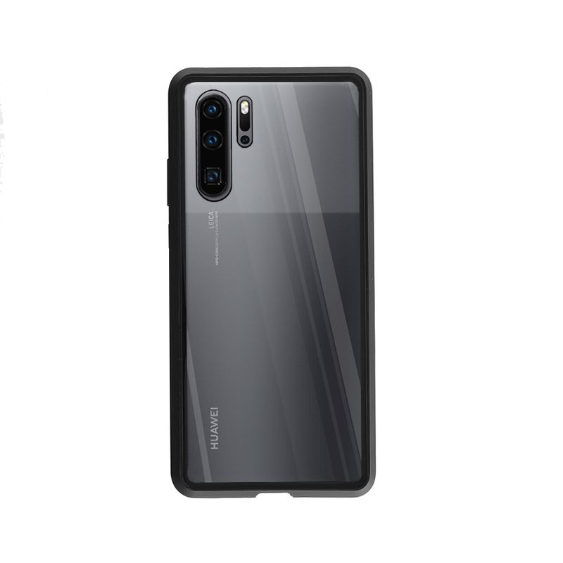 Laptop, Telefoane si Tablete - Telefoane mobile si accesorii - Accesorii Telefoane - Huse telefoane - Husa magnetica 360° pentru Huawei P30 Pro, Fashion Case, Aluminiu/Sticla, Negru - Infinity.ro