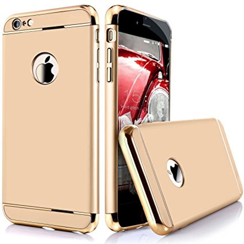 Laptop, Telefoane si Tablete - Telefoane mobile si accesorii - Accesorii Telefoane - Huse telefoane - Husa telefon Apple Iphone 8 Plus ofera protectie 3in1 Gold - Infinity.ro