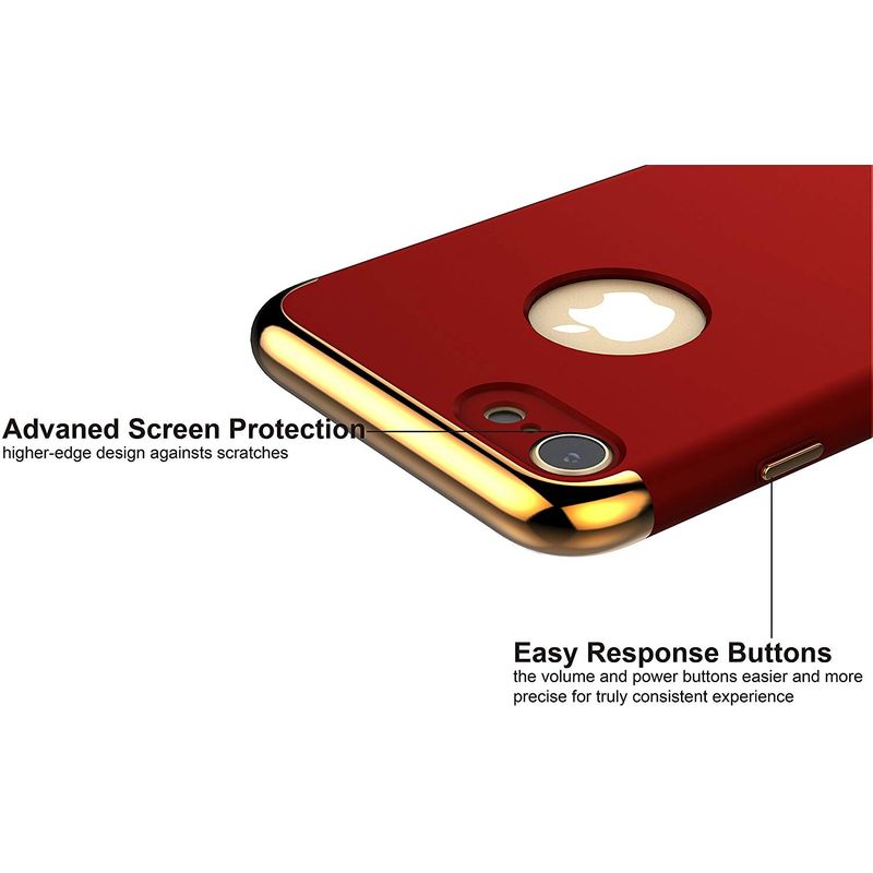 Laptop, Telefoane si Tablete - Telefoane mobile si accesorii - Accesorii Telefoane - Huse telefoane - Pachet husa Apple iPhone 6/6S, MyStyle Elegance Luxury 3in1 Red, folie de sticla gratis - Infinity.ro