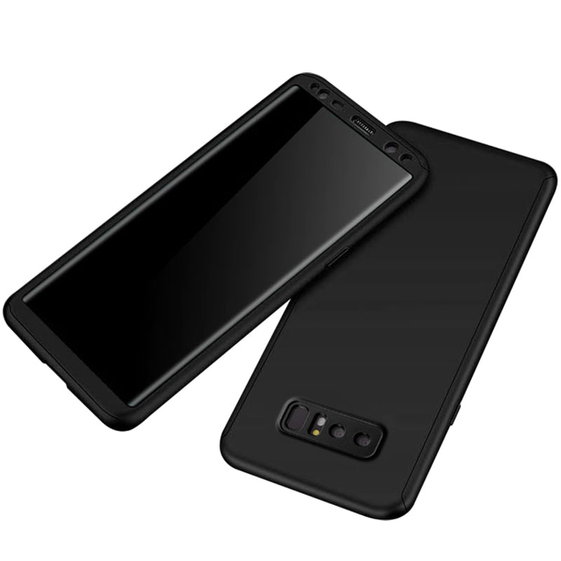 Laptop, Telefoane si Tablete - Telefoane mobile si accesorii - Accesorii Telefoane - Huse telefoane - Husa 360° Matte Full Protection - Samsung Galaxy Note 8 - Negru - (fata + spate + folie de protectie din silicon) - Infinity.ro