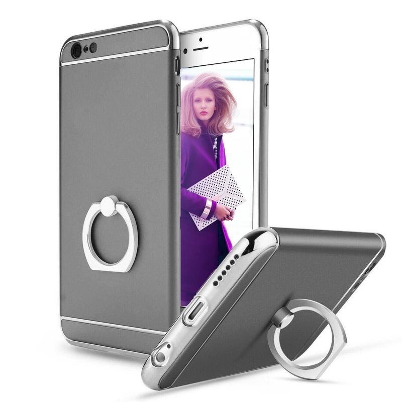 Laptop, Telefoane si Tablete - Telefoane mobile si accesorii - Accesorii Telefoane - Huse telefoane - Husa telefon Iphone 6/6S offera protectie 3in1 Ultrasubtire - Grey S Ring - Infinity.ro