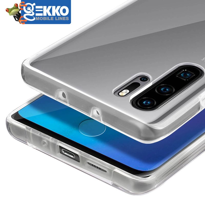 Laptop, Telefoane si Tablete - Telefoane mobile si accesorii - Accesorii Telefoane - Huse telefoane - Husa pentru Huawei P30 Pro - Full Body, Gekko 360° (Fata+Spate) - silicon+plastic, TRANSPARENTA - Infinity.ro