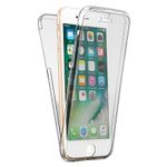 Laptop, Telefoane si Tablete - Telefoane mobile si accesorii - Accesorii Telefoane - Huse telefoane - Husa Full TPU 360° fata si spate compatibila iPhone 8, Transparent - Infinity.ro