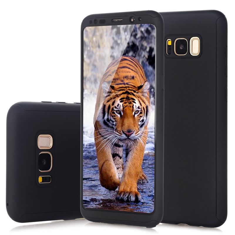 Laptop, Telefoane si Tablete - Telefoane mobile si accesorii - Accesorii Telefoane - Huse telefoane - Husa Full Cover (fata + spate) pentru Samsung Galaxy S8 Plus, Negru - Infinity.ro