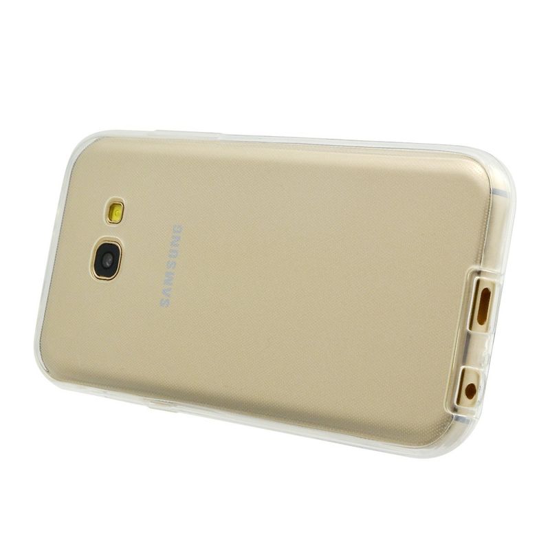 Laptop, Telefoane si Tablete - Telefoane mobile si accesorii - Accesorii Telefoane - Huse telefoane - Husa Full TPU 360° (fata + spate) pentru Samsung Galaxy A5 (2017), Transparent - Infinity.ro