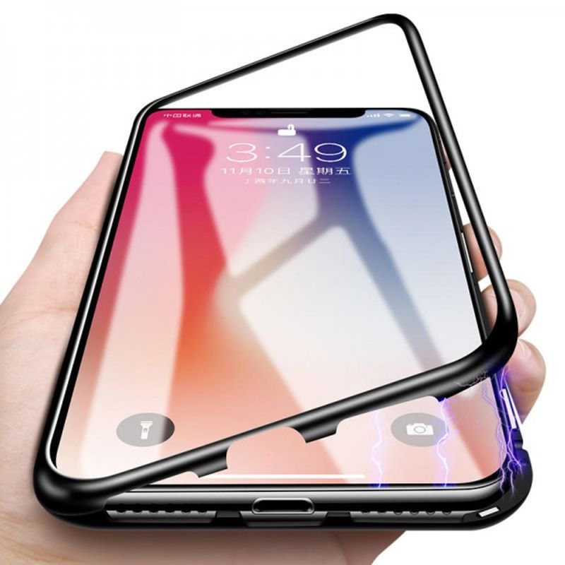 Laptop, Telefoane si Tablete - Telefoane mobile si accesorii - Accesorii Telefoane - Huse telefoane - Husa Magnetic Case 360° pentru iPhone XS Max, Negru - Infinity.ro
