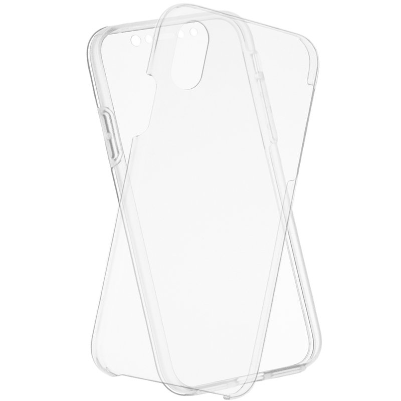 Laptop, Telefoane si Tablete - Telefoane mobile si accesorii - Accesorii Telefoane - Huse telefoane - Husa VIGAFON iPhone X/ XS, Protectie Fata Spate 360 - Silicon Transparent - Infinity.ro