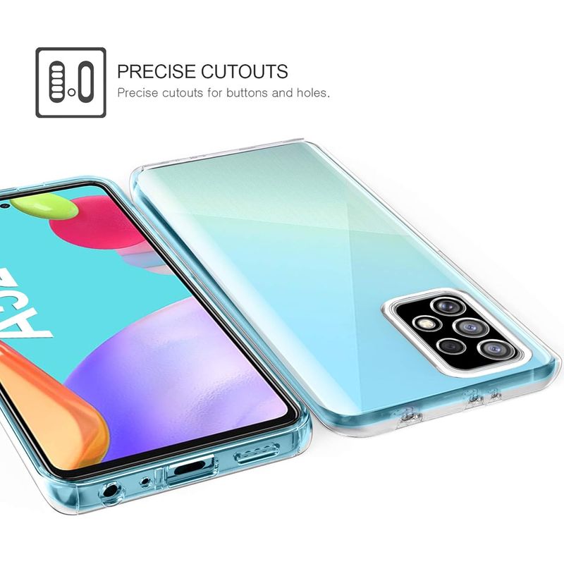 Laptop, Telefoane si Tablete - Telefoane mobile si accesorii - Accesorii Telefoane - Huse telefoane - Husa protectie fata spate pentru Samsung Galaxy A52 4G/5G, TPU/Policarbonat, Transparent - Infinity.ro