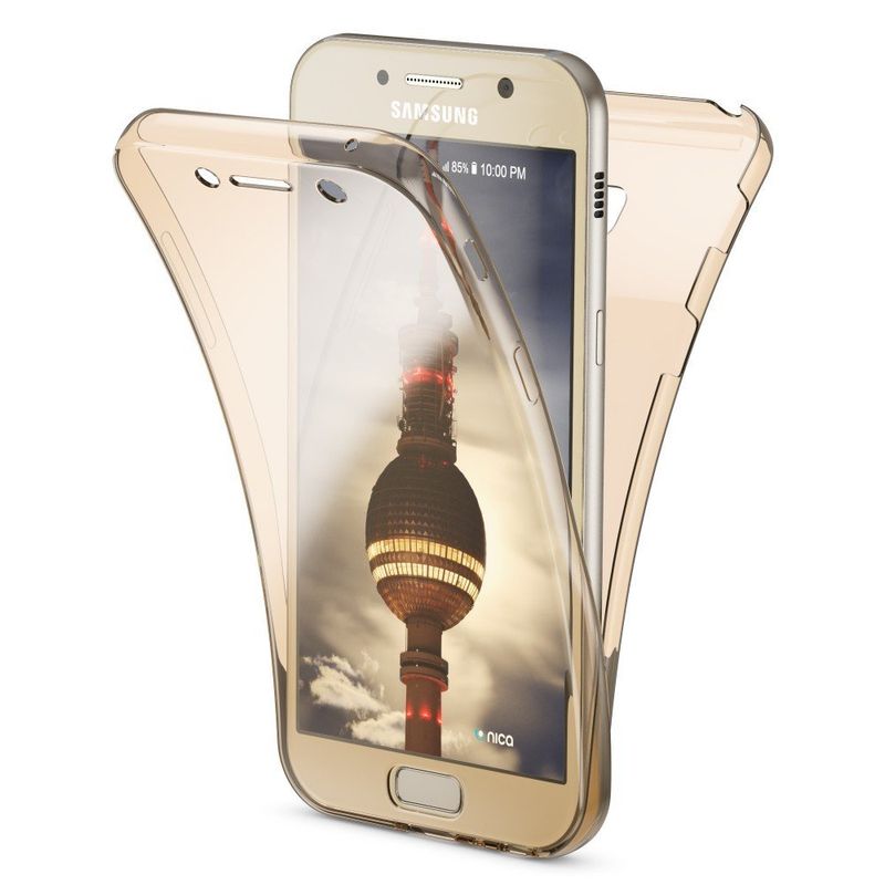 Laptop, Telefoane si Tablete - Telefoane mobile si accesorii - Accesorii Telefoane - Huse telefoane - Husa Full TPU 360° (fata + spate) pentru Samsung Galaxy A5 (2017), Transparent - Infinity.ro