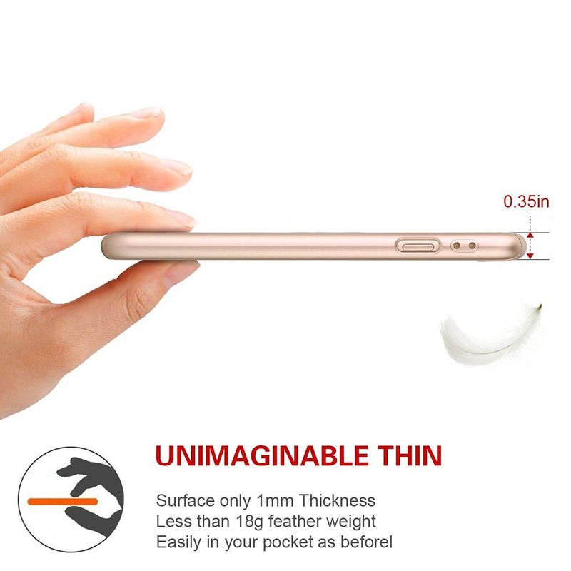 Laptop, Telefoane si Tablete - Telefoane mobile si accesorii - Accesorii Telefoane - Huse telefoane - Husa telefon Iphone 6/6S ofera protectie 360° Ultrasubtire + Folie Sticla Securizata - Gold - Infinity.ro