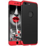 Laptop, Telefoane si Tablete - Telefoane mobile si accesorii - Accesorii Telefoane - Huse telefoane - Husa TotulPerfect telefon Apple Iphone 7 Plus ofera protectie Subtire 3in1 Lux Design Red-Black + Folie Sticla - Infinity.ro
