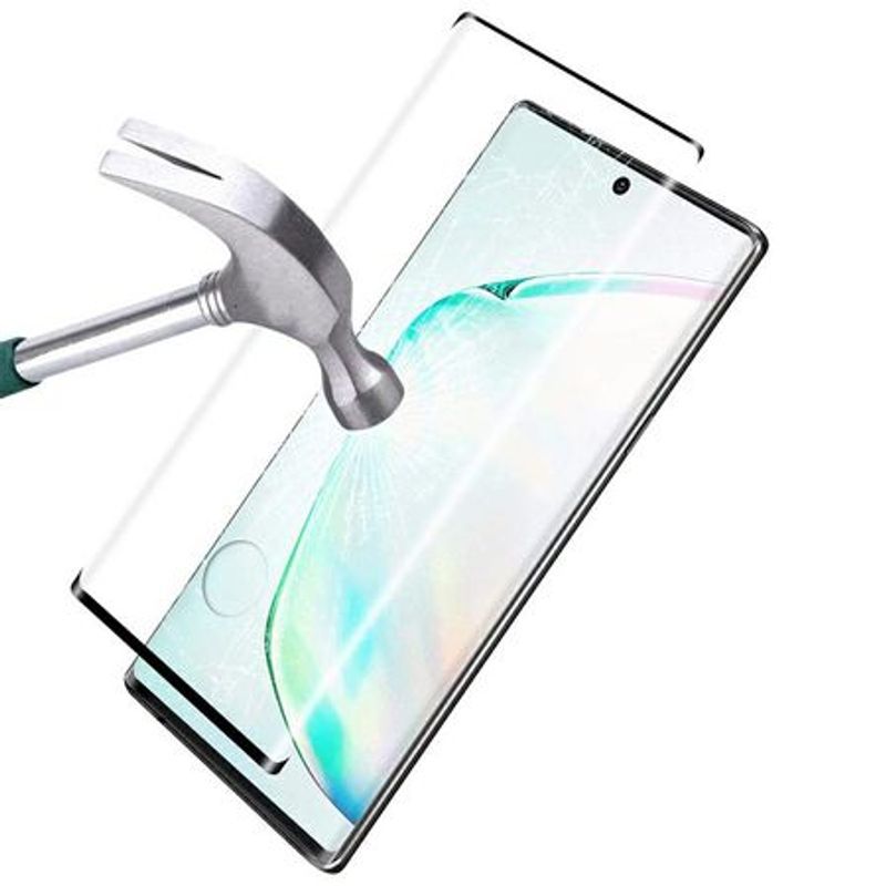 Laptop, Telefoane si Tablete - Telefoane mobile si accesorii - Accesorii Telefoane - Folii protectie telefoane - Folie protectie de sticla 9H, sticla securizata pentru Samsung Galaxy Note 10 Plus, Negru - Infinity.ro
