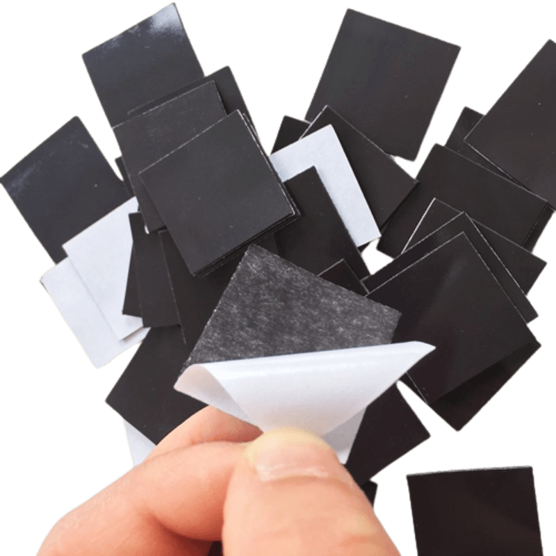 Laptop, Telefoane si Tablete - Telefoane mobile si accesorii - Accesorii Telefoane - Folii protectie telefoane - Folie magnetica cu adeziv, 2 cm x 2 cm, grosime 0.5mm, 10 buc/set, MyStyle® - Infinity.ro