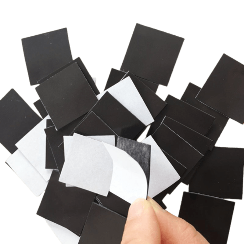 Laptop, Telefoane si Tablete - Telefoane mobile si accesorii - Accesorii Telefoane - Folii protectie telefoane - Folie magnetica cu adeziv, 2 cm x 2 cm, grosime 0.5mm, 10 buc/set, MyStyle® - Infinity.ro